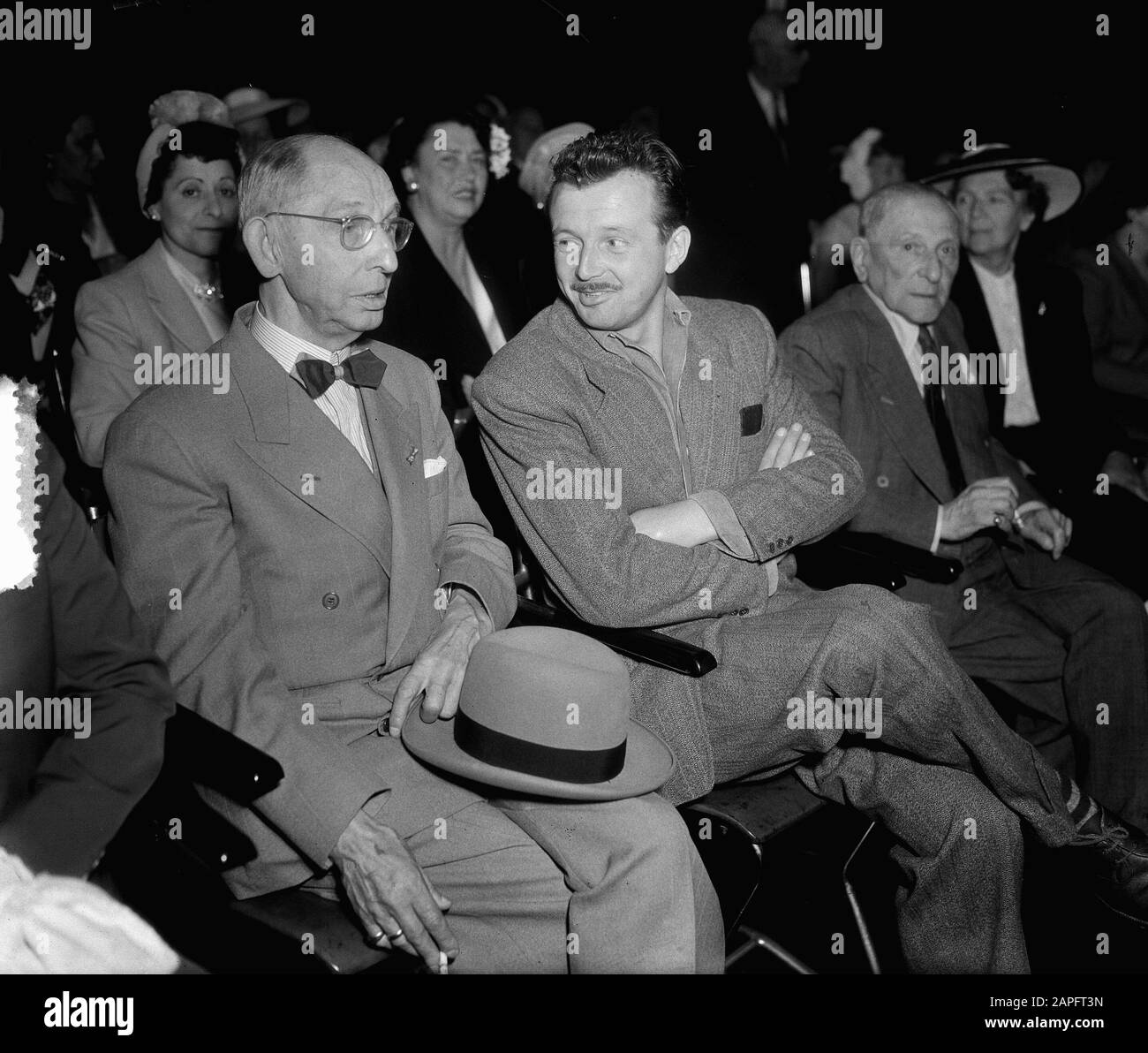 Avro Aufnahme Als Flora florierte Scratch und Toon Herman und Buzian Datum: 8. August 1952 persönlicher Name: Buzian, Hermans, Show, Scratch Stockfoto