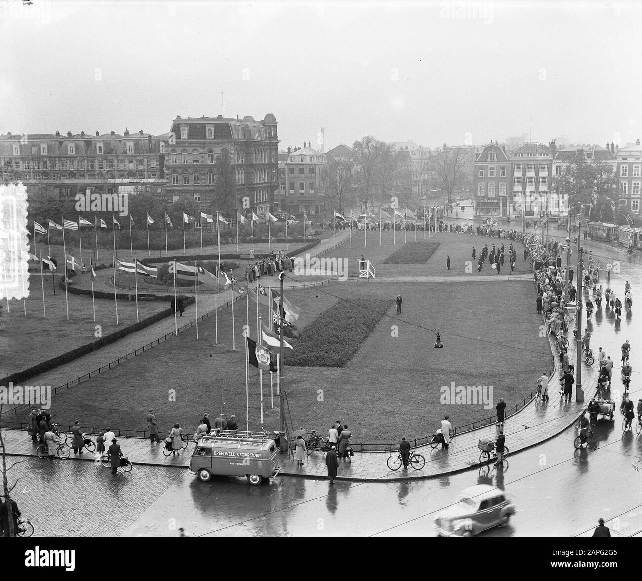 Tag der Vereinten Nationen Amsterdam Datum: 24. Oktober 1952 Ort: Amsterdam, Noord-Holland persönlicher Name: Tag der Vereinten Nationen Stockfoto