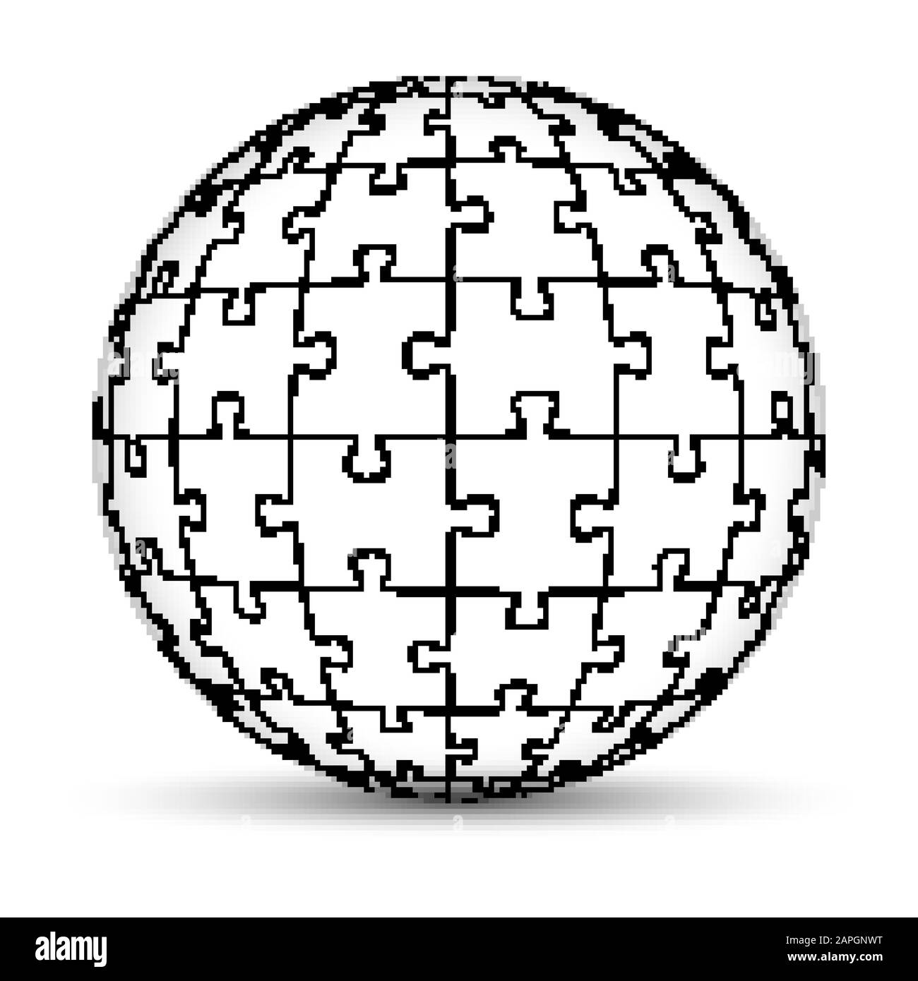 Puzzleball Stock Vektor