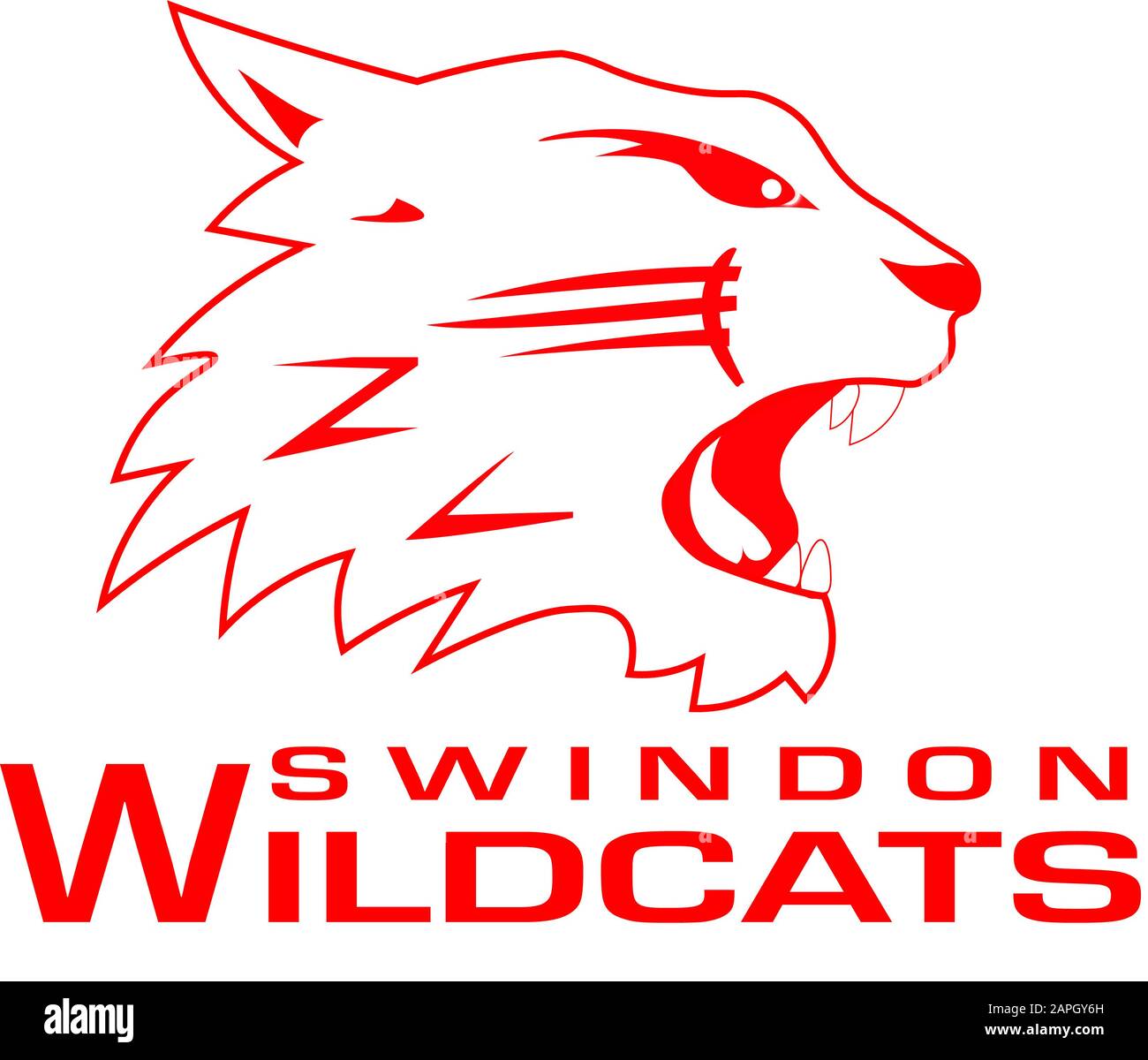 Swindon Wildcats Logo Stockfoto