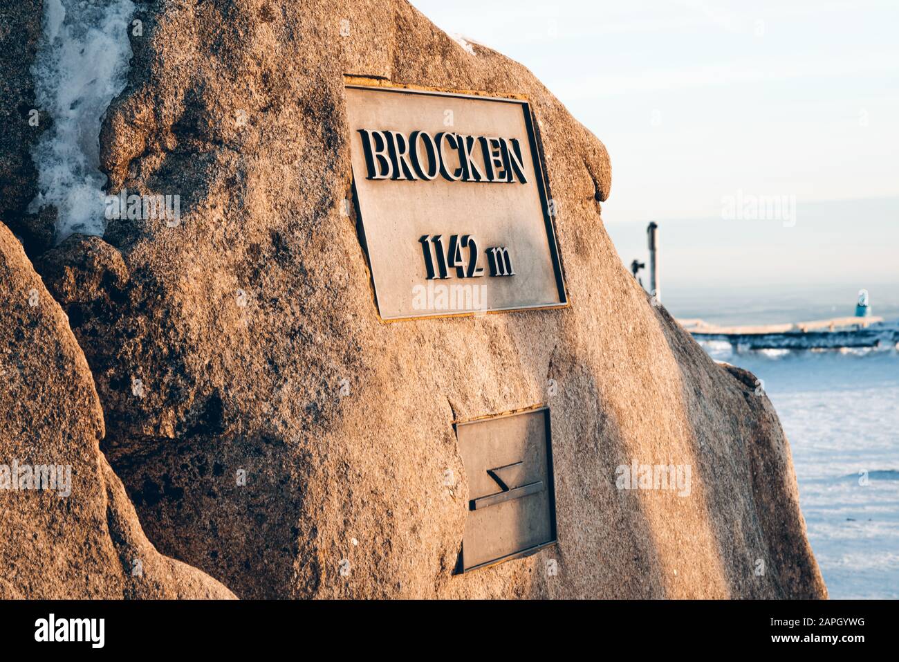 Der höchste Berg Norddeutschlands Stockfoto