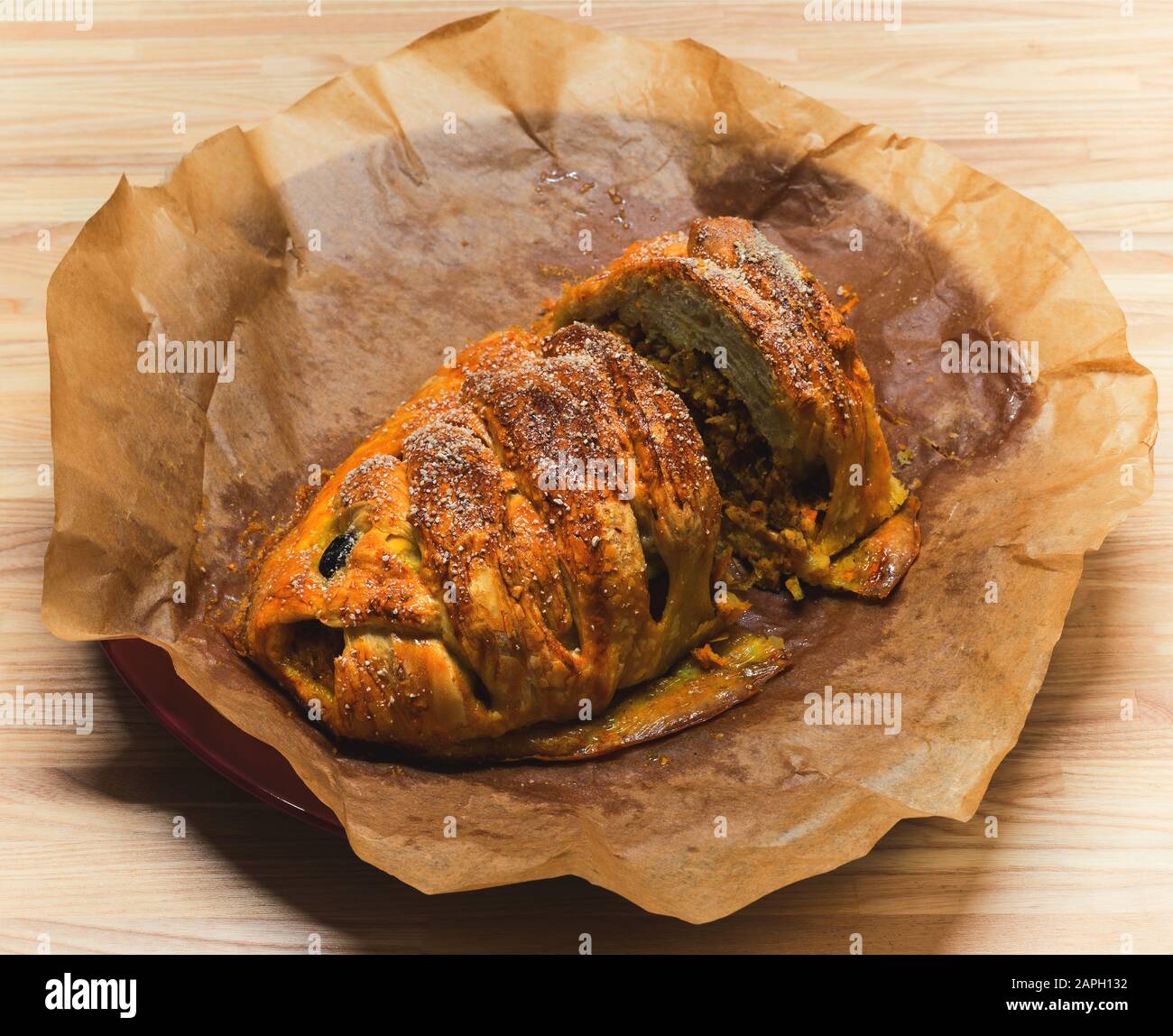 Die Fischkuchen, Nahaufnahme Stockfoto