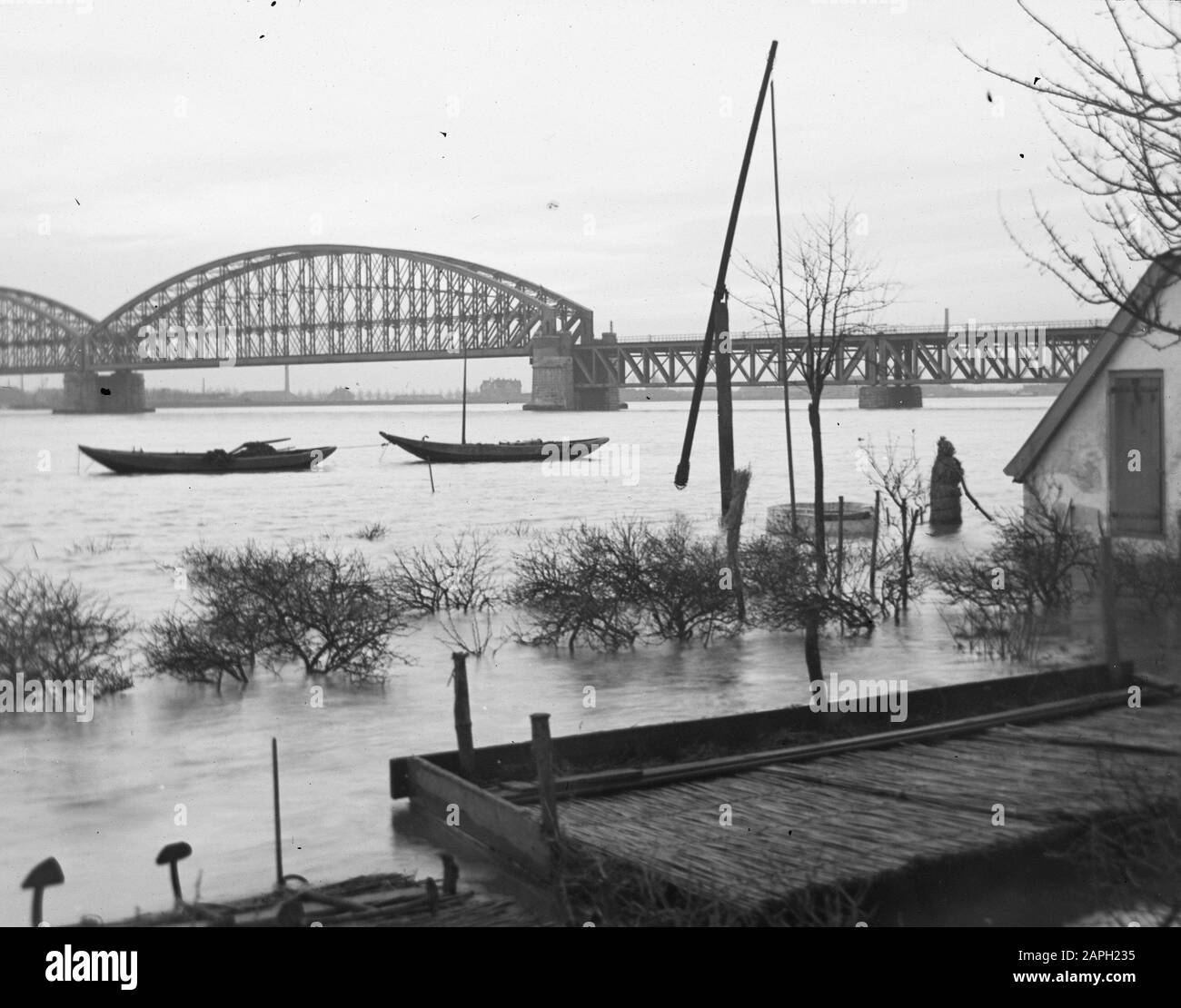 Allgemein, Wasserstände, Flüsse, Waal Datum: Undatierte Schlüsselwörter: Allgemein, Flüsse, Wasserstände persönlicher Name: Waal Stockfoto