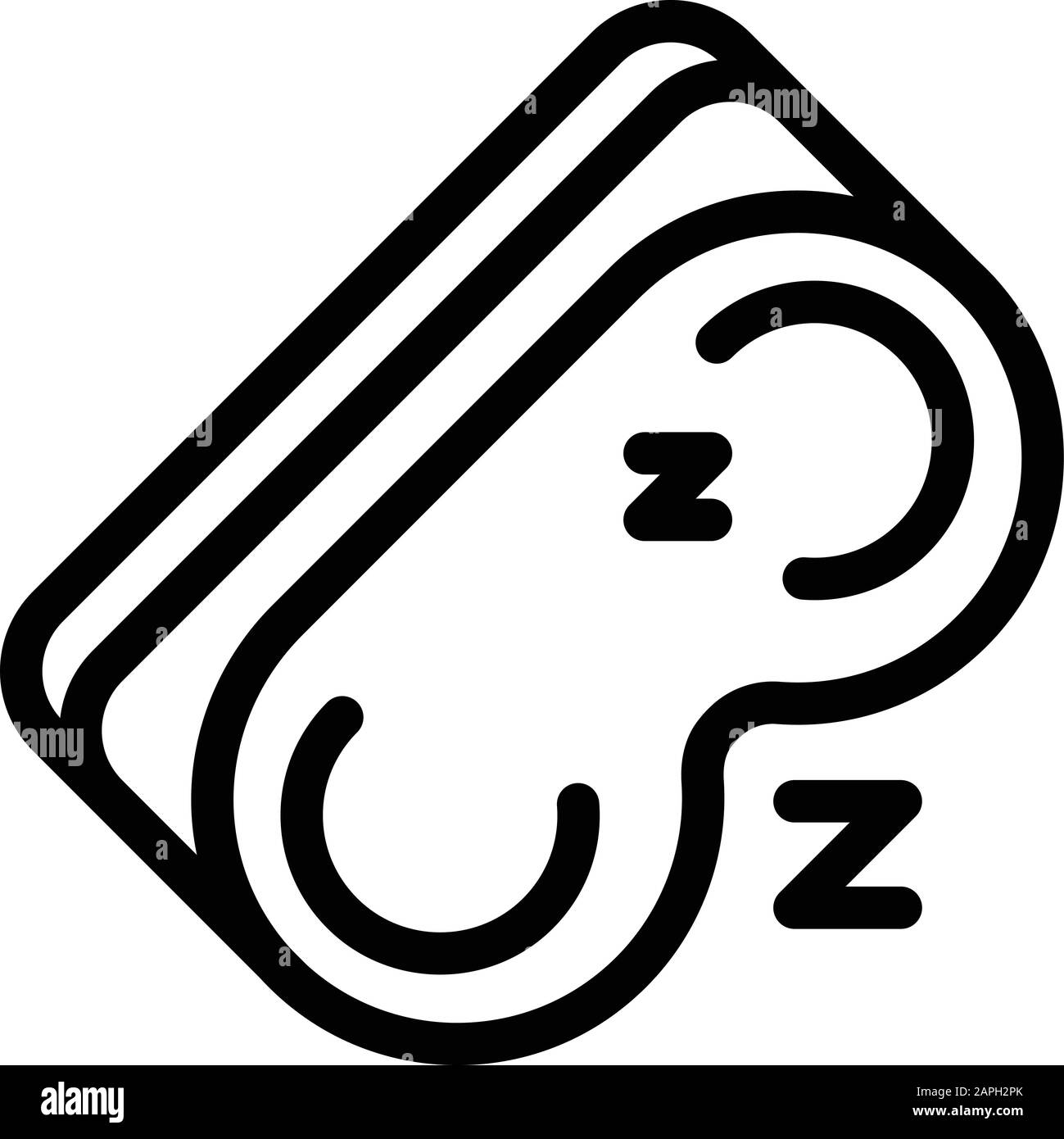 Augendeckensymbol, Gliederungsstil Stock Vektor