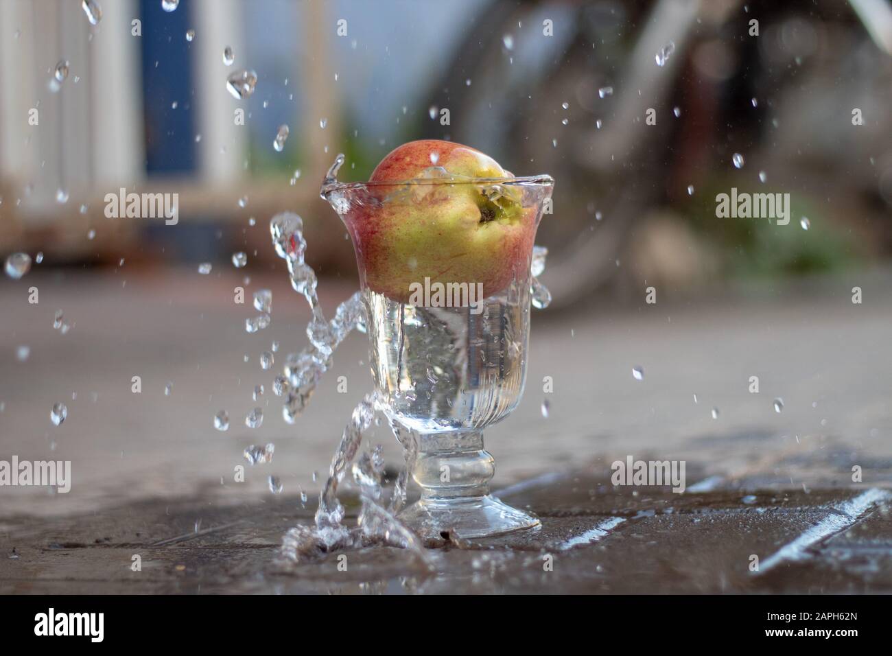 Spritzwasser Stockfoto