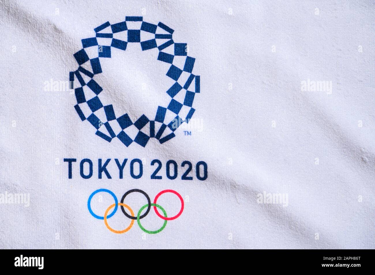 Tokio, Japan, JANUAR. 20. 2020: Tokyo 2020 olympischen Logo, Stockfoto