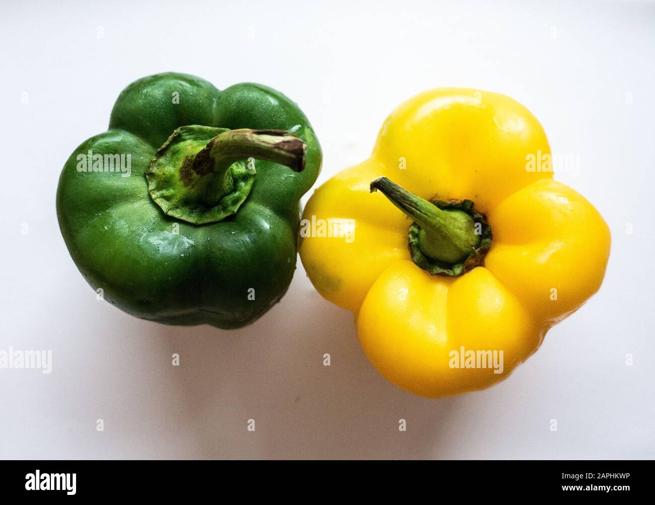 Makrofoto von oben im Studio aufgenommen. Stockfoto