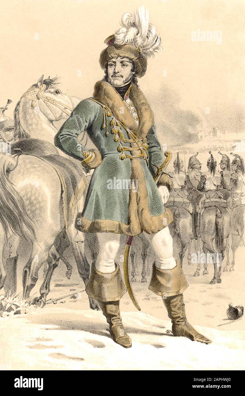 Joachim MURAT (1767-1815) Marschall der französischen Armee während des Russlandfeldzugs im Jahr 1812 Stockfoto