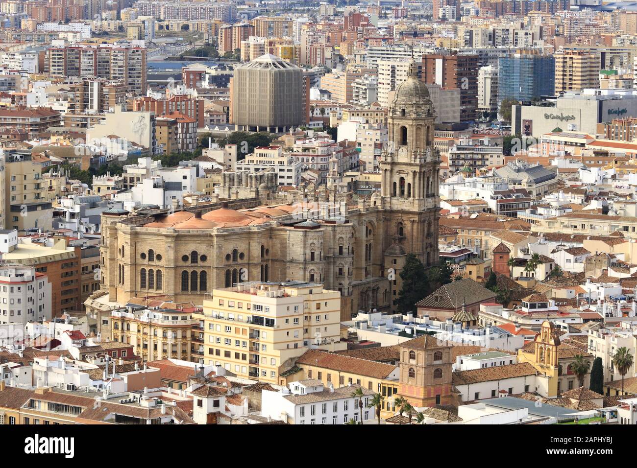 Cathédrale de l'Inkarnation a Malaga Stockfoto
