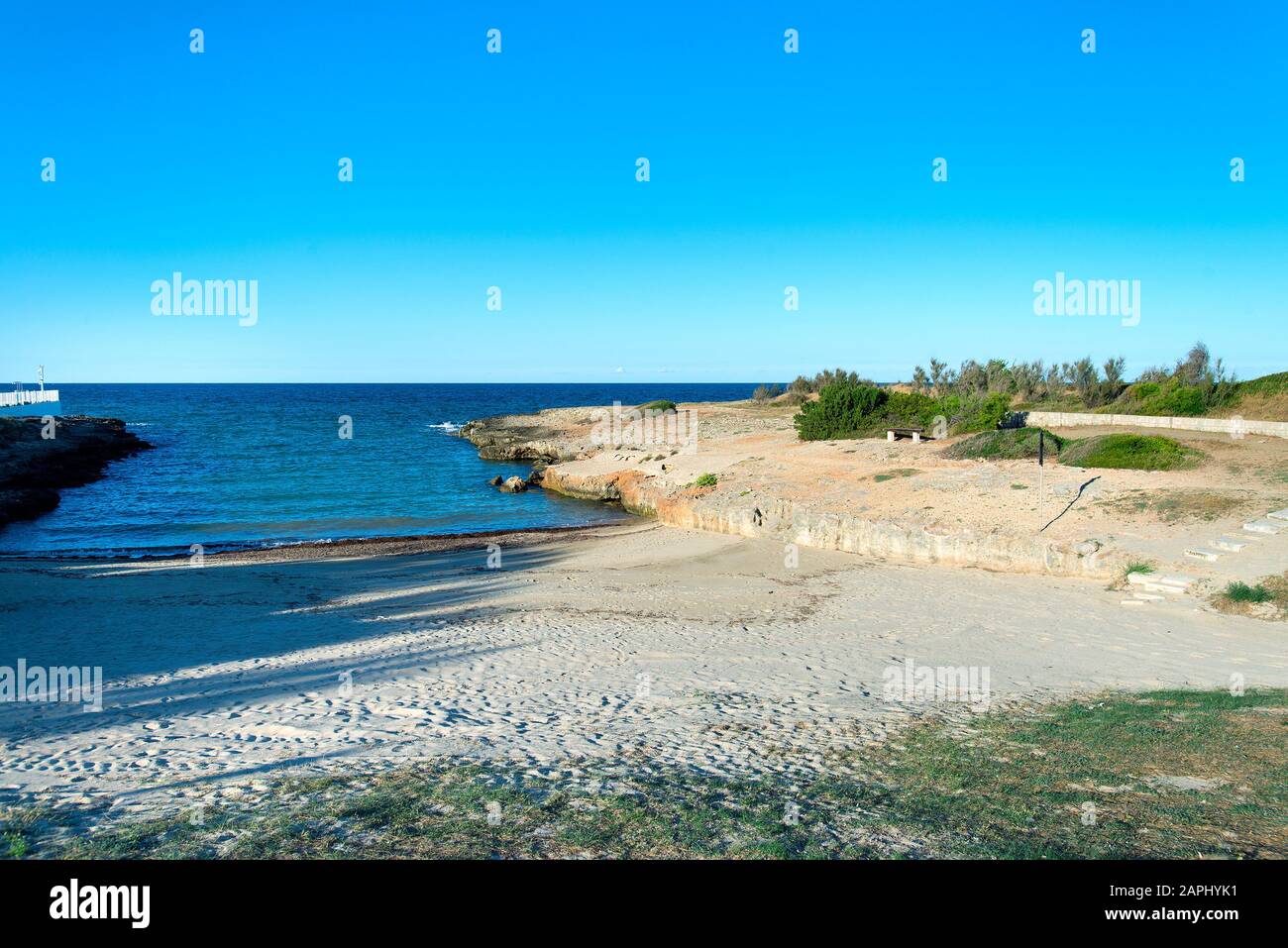 Costa Merlata Beach, Apulien, Italien Stockfoto