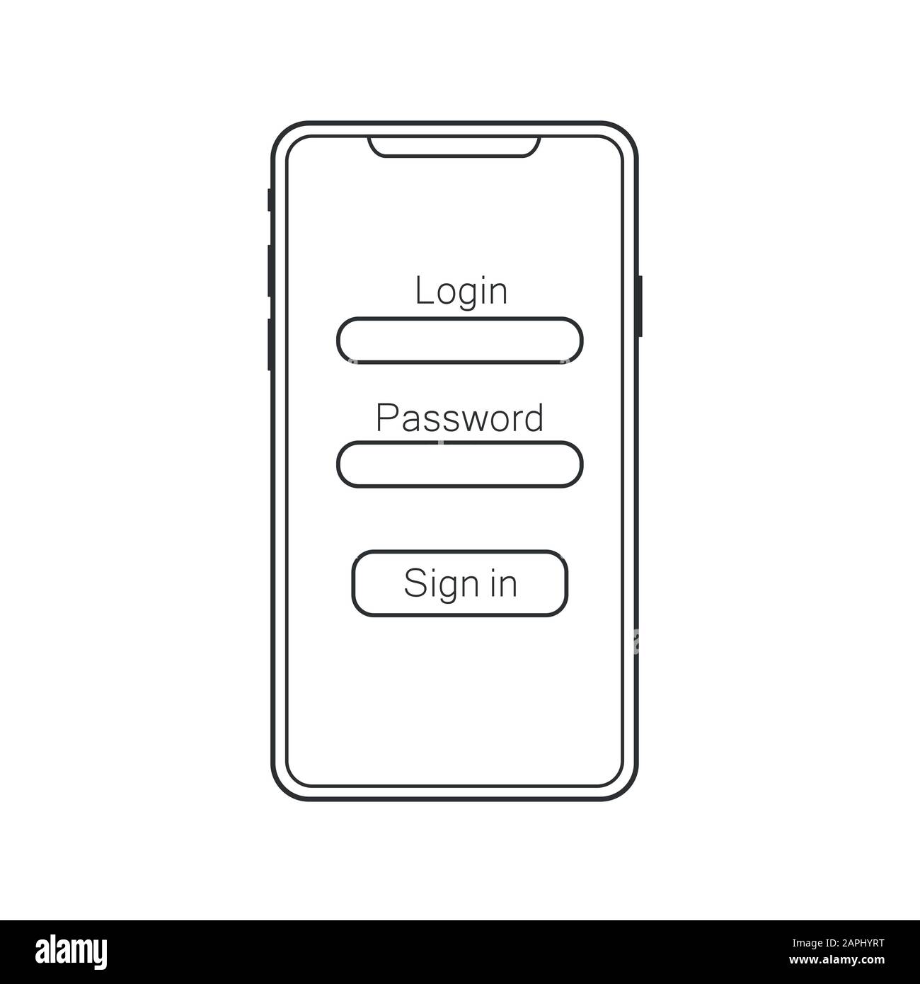 UI, UX und GUI-Layout für Materialdesign mit verschiedenen Anmeldebildschirmen, einschließlich Konto- und Anmeldefunktionen für mobile Anwendungen und Reaktionsschnelle Website. EPS 10 Stock Vektor