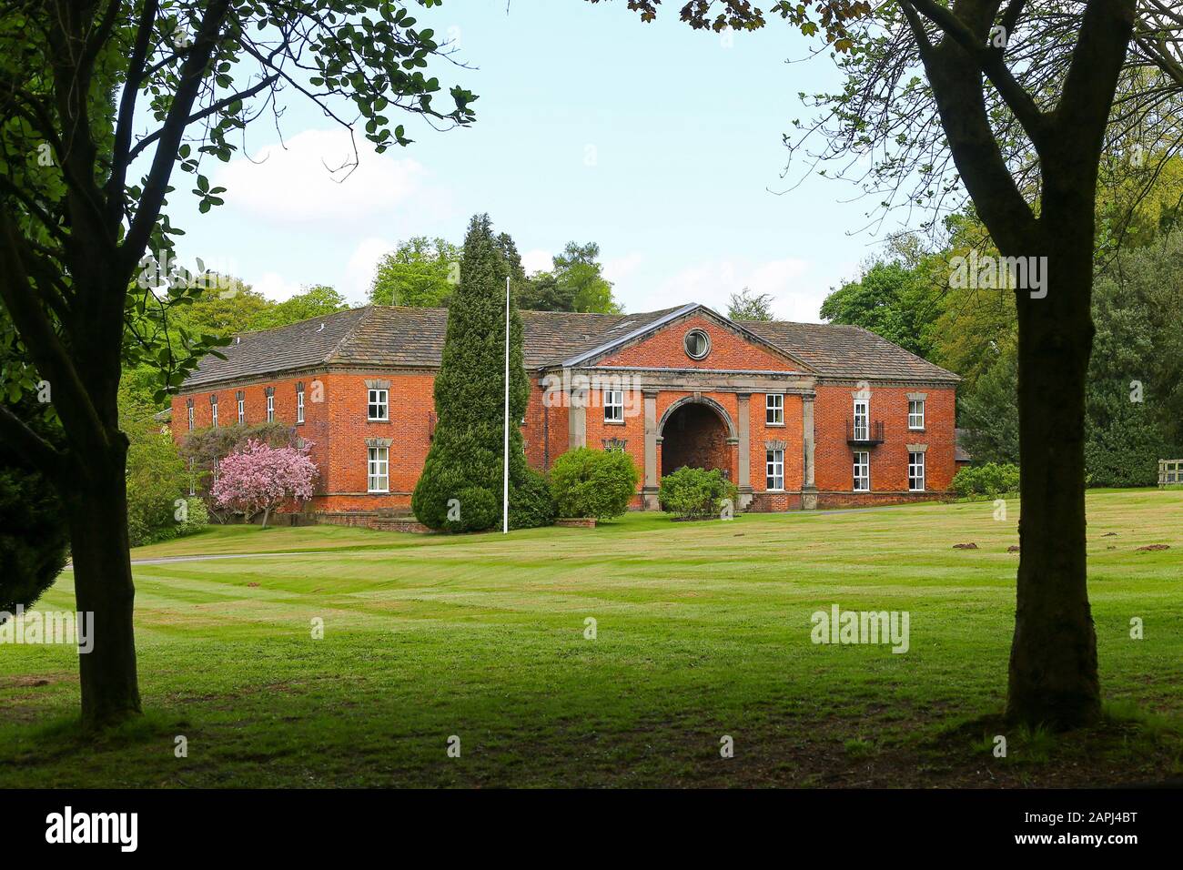 Adlington Hall ist ein Landhaus in der Nähe von Adlington, Cheshire, England, Großbritannien Stockfoto