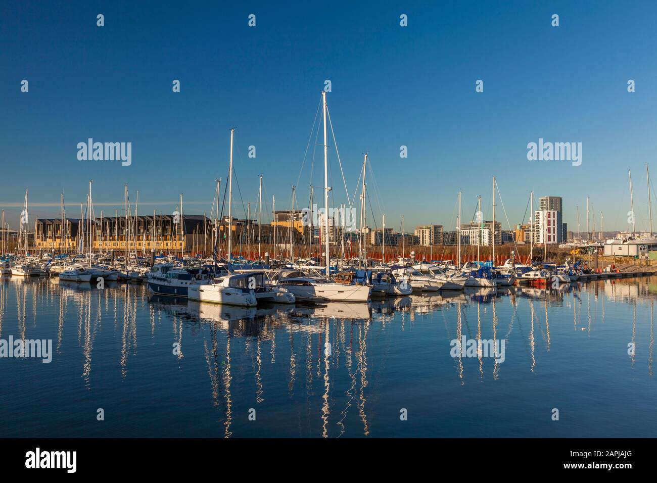 Penarth Marina, Penarth, Wales, Großbritannien Stockfoto