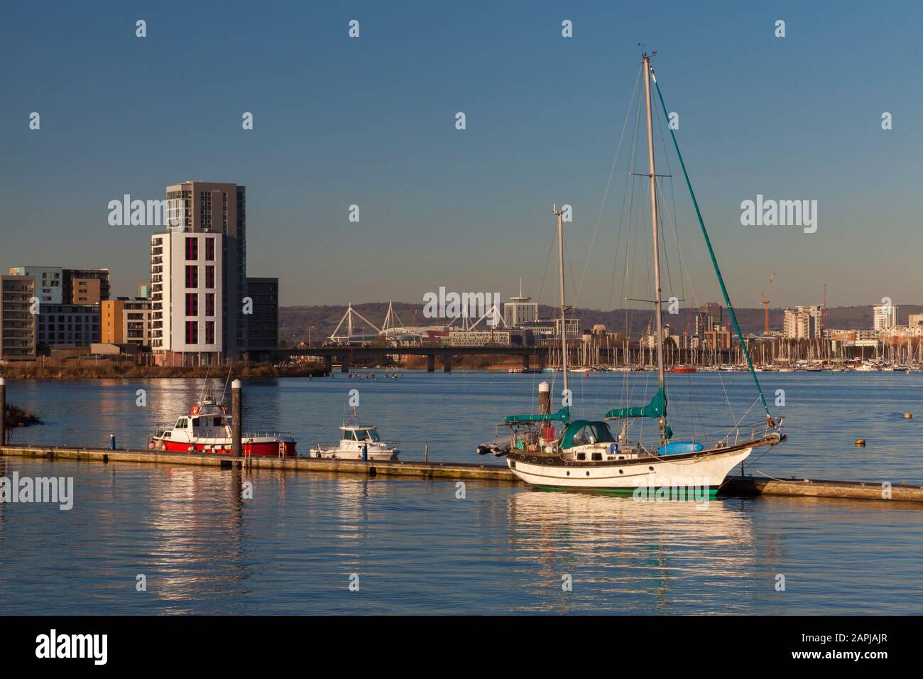 Cardiff Bay, Cardiff, Wales, Großbritannien, Stockfoto