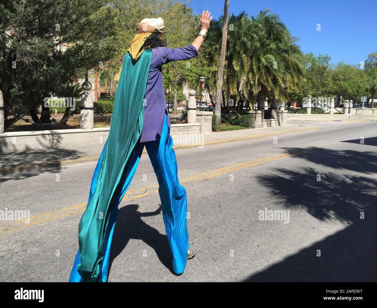 Hare Krishna Festival, St. Augustine, Florida. Stockfoto