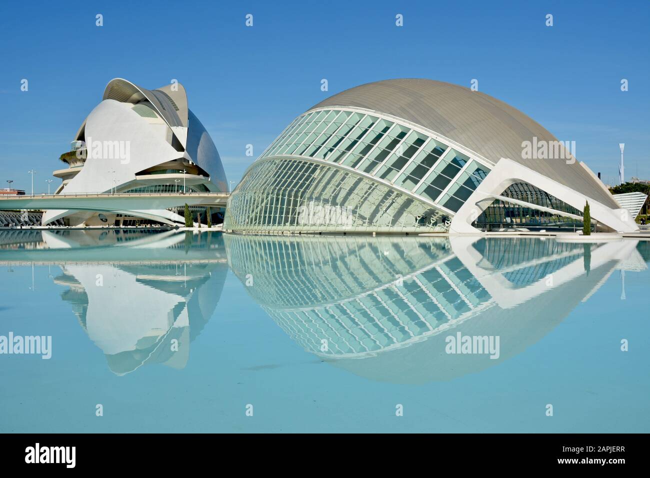 Valencia und die Architektur von Santiago Calatrava Stockfoto
