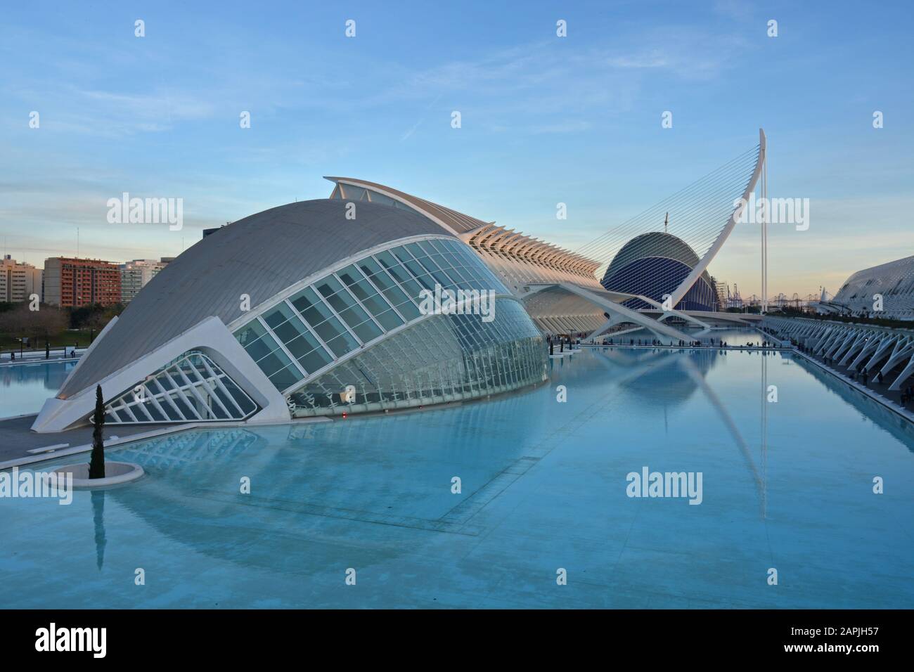 Valencia und die Architektur von Santiago Calatrava Stockfoto