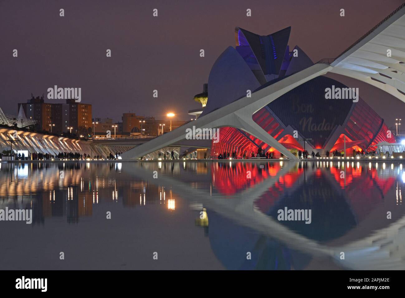 Valencia und die Architektur von Santiago Calatrava Stockfoto