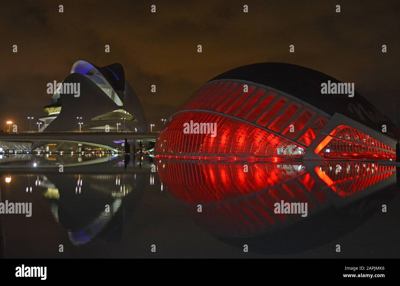 Valencia und die Architektur von Santiago Calatrava Stockfoto