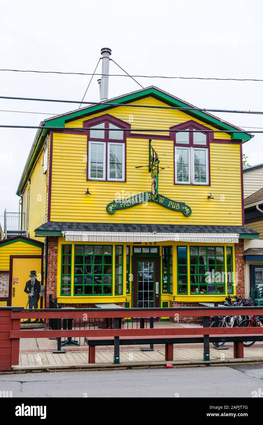 Paddy's Brew Pub in Wolfville, Nova Scotia, Kanada Stockfoto