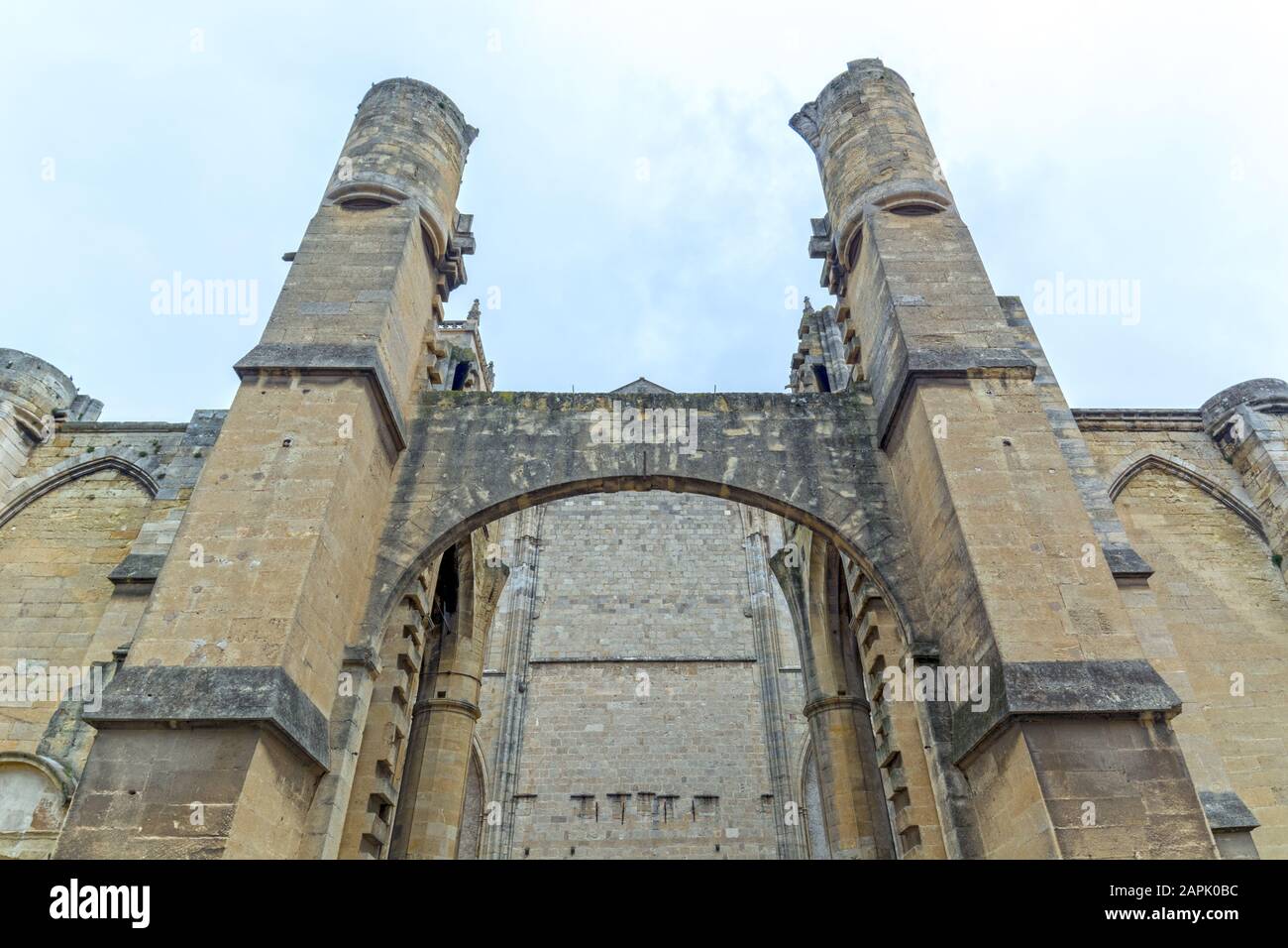 Narbonne unvollendete gothische römisch-katholische Kathedrale der Heiligen Justus und Pastor Stockfoto