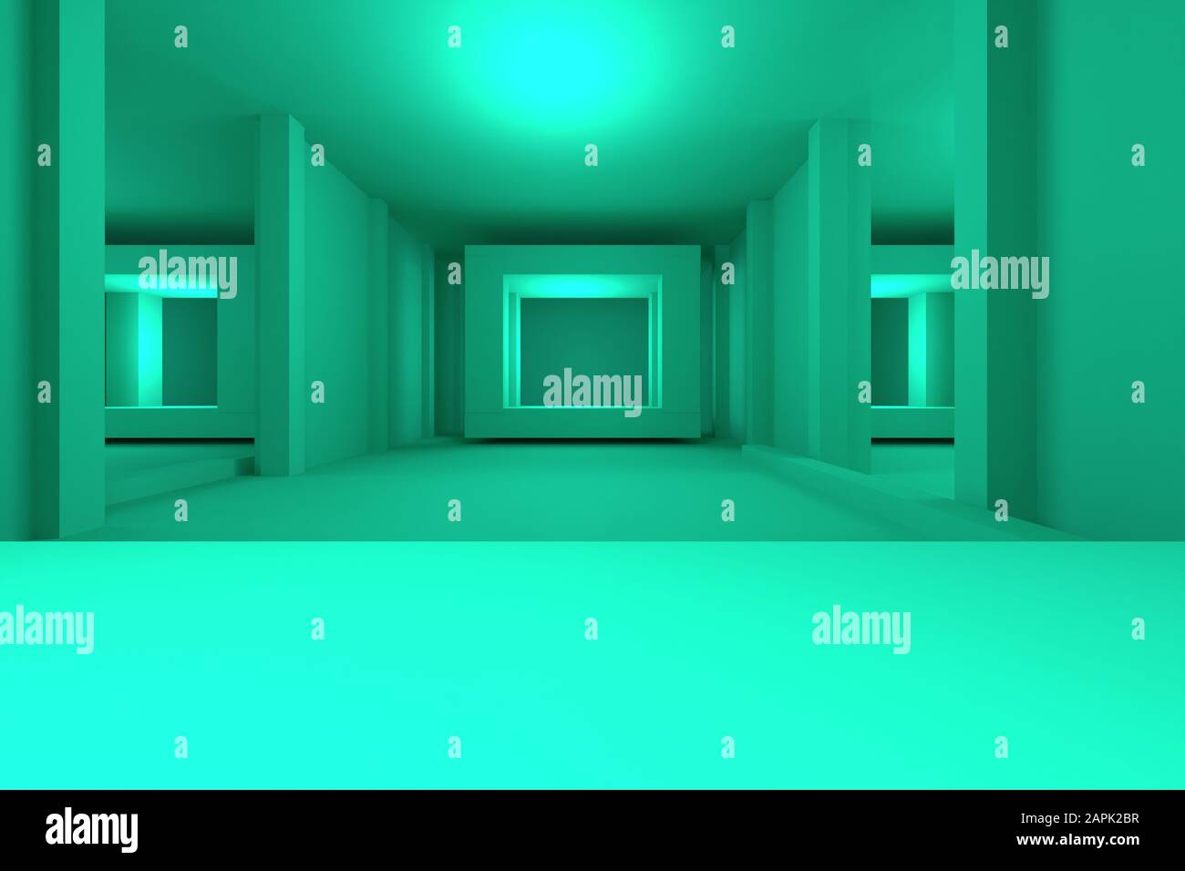 3D-Darstellung von Hintergründen abstrakt. 3D-Darstellung einfacher Geometrischer Darstellung Stockfoto