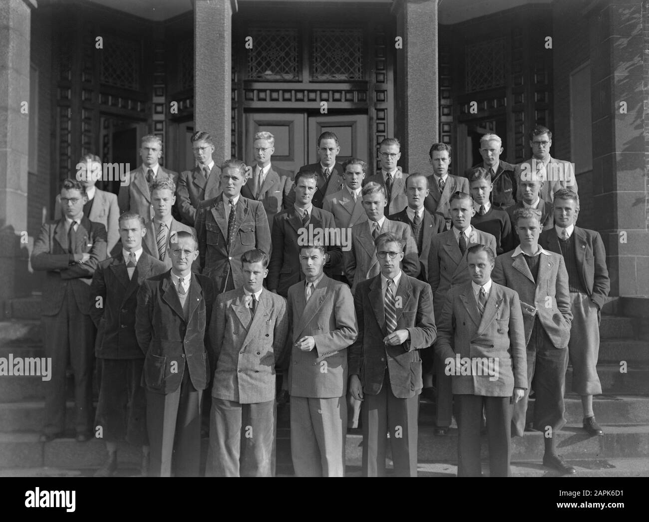 1950-1952 Datum: Undatierte Stichwörter: Kurspupillen, Gruppenfoto Stockfoto