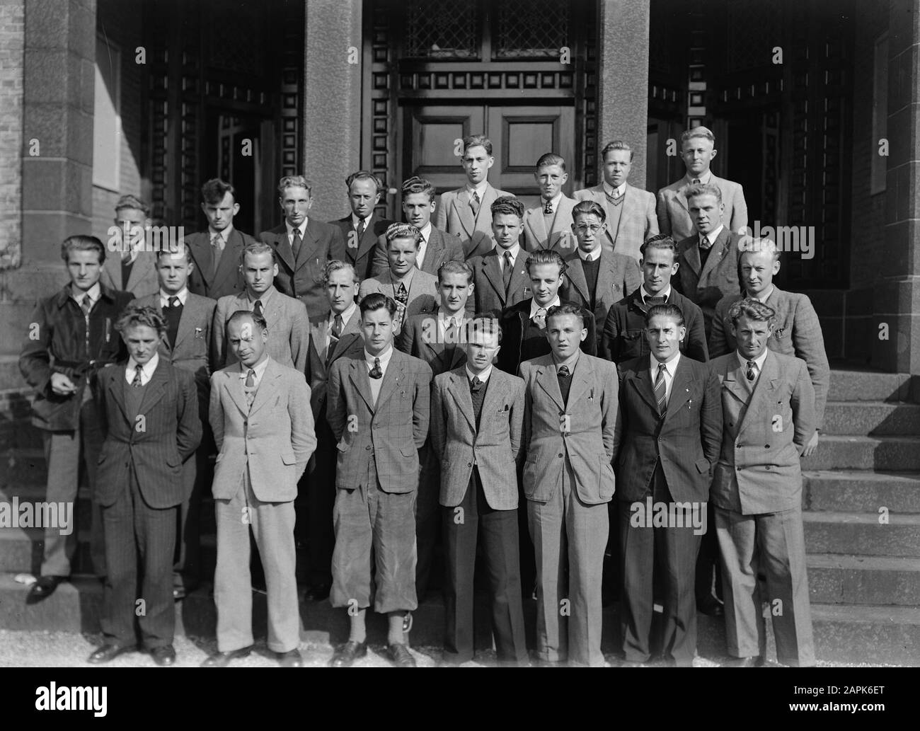 1950-1952 Datum: Undatierte Stichwörter: Kurspupillen, Gruppenfoto Stockfoto