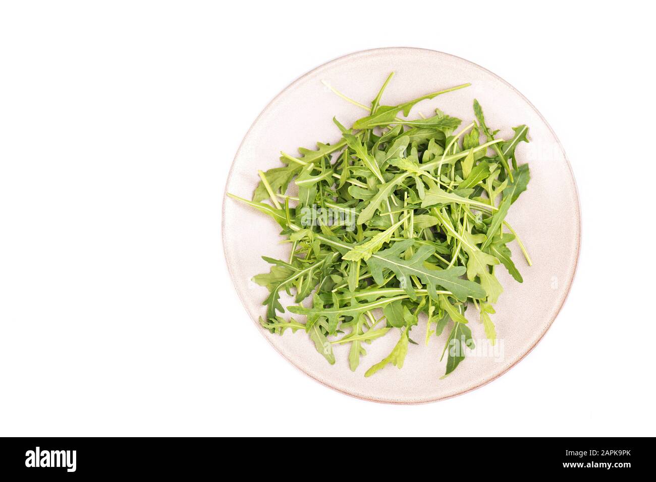 Frische argugula Blätter, gesunder Salat Stockfoto