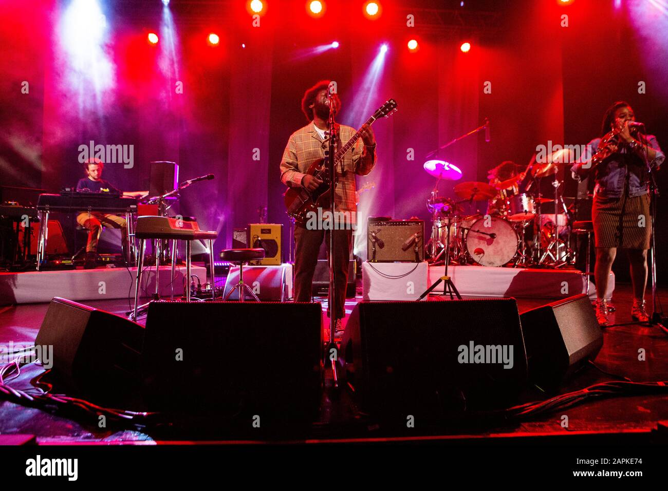 Michael Kiwauka lebt in Mailand im Fabrique Milano Stockfoto