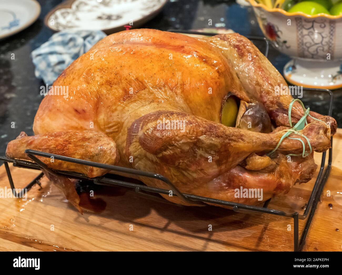 Frisch gebackene Thanksgiving türkei Stockfoto
