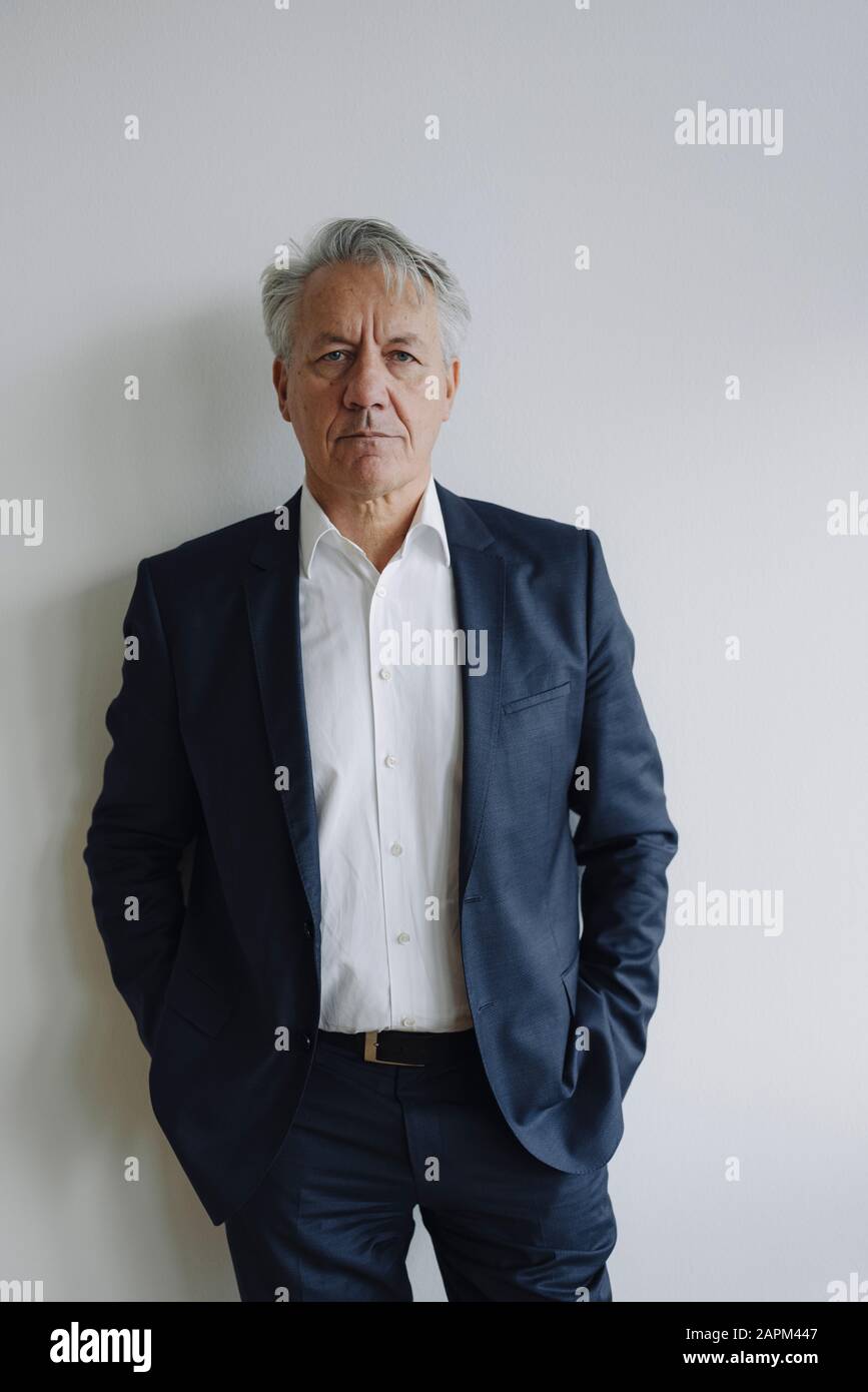 Porträt eines schweren senior Geschäftsmann Stockfoto