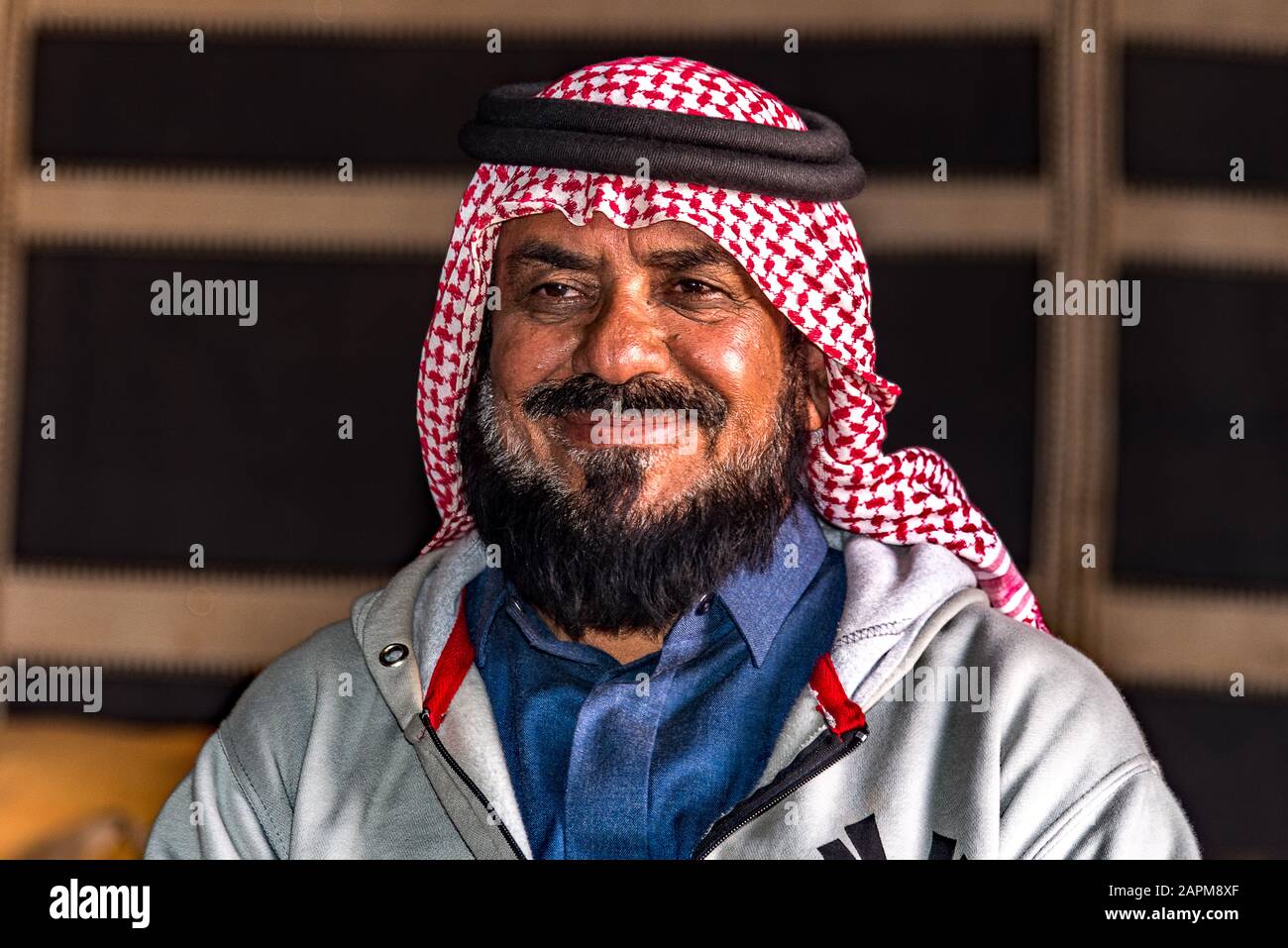 Porträts saudi-arabischer Männer. Stockfoto