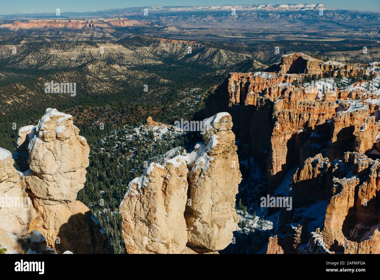 Super Aussicht auf Inspiration Point des Bryce Canyon National Park, Utah Stockfoto