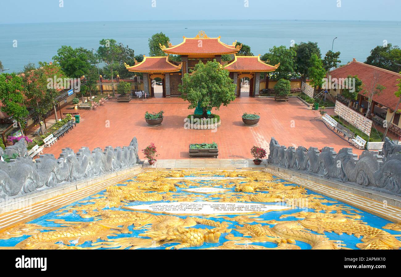 Ho Quoc Pagode auf Phu Quoc Insel, Südvietnam Stockfoto