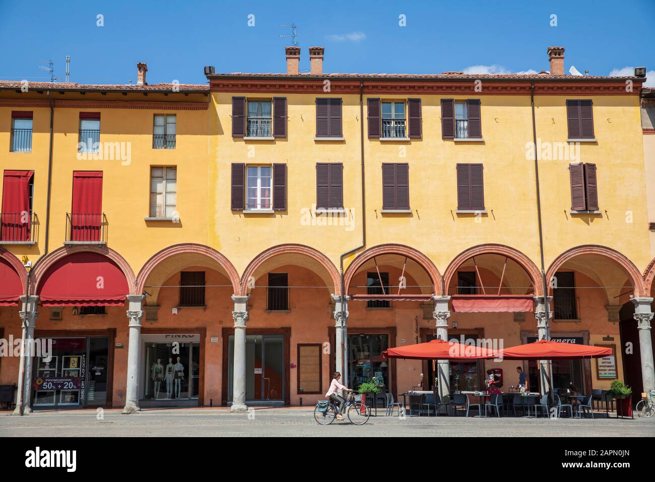 Piazza Matteotti in Imola, Italien Stockfoto