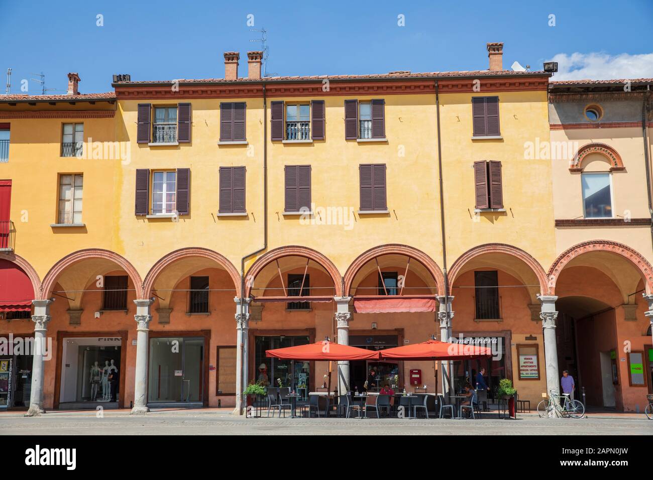 Piazza Matteotti in Imola, Italien Stockfoto