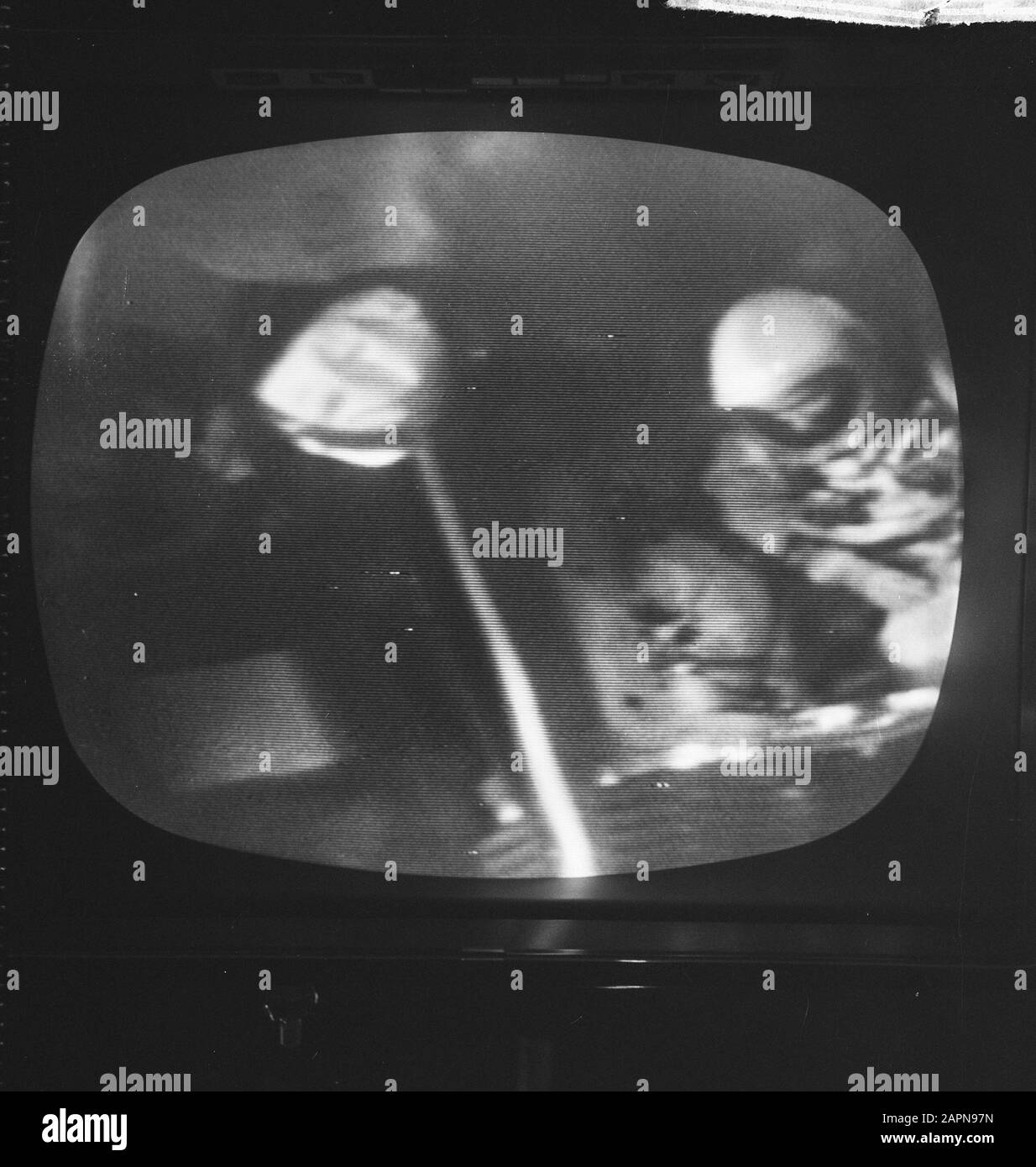 Geminiflight der Start vom Fernsehen, die beiden Raumfahrzeuge in der Kapsel Datum: 3. Juni 1965 Schlagwörter: Weltraum, Fernseher Stockfoto