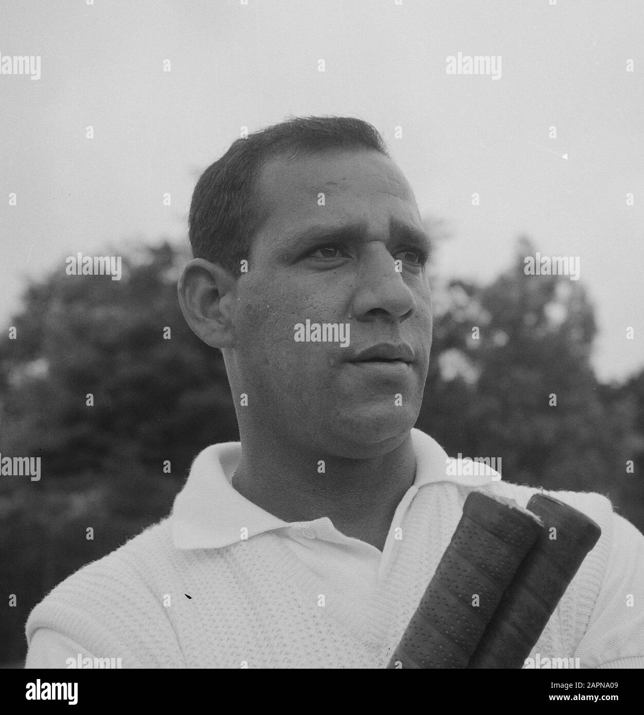 Internationale Tennismeisterschaft von Kennemerland, J. S. Pimentel (Venezuela) (Kopf); Stockfoto