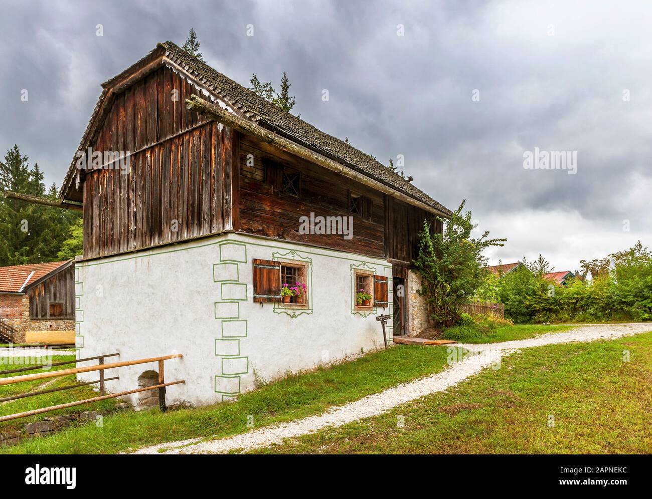 Besuch des Salzburger Freilichtmuseums, Österreich Stockfoto