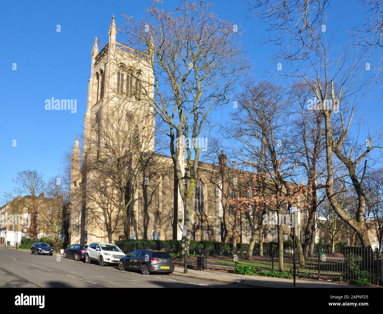 St. Mark's Church, Myddelton Square, Clerkenwell, London, England, Großbritannien Stockfoto