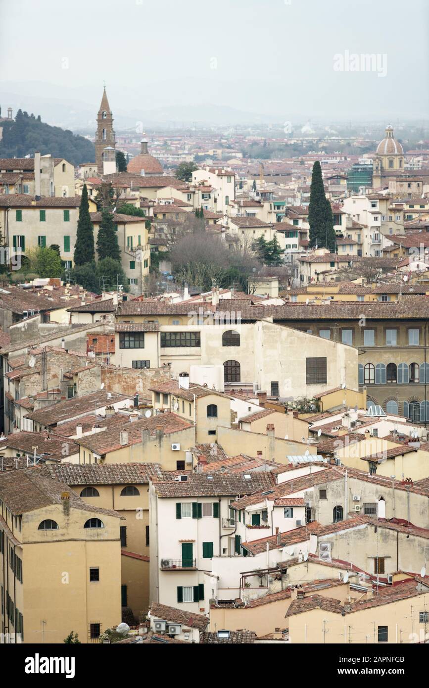 Blick auf die Stadt, florenz, italien Stockfoto