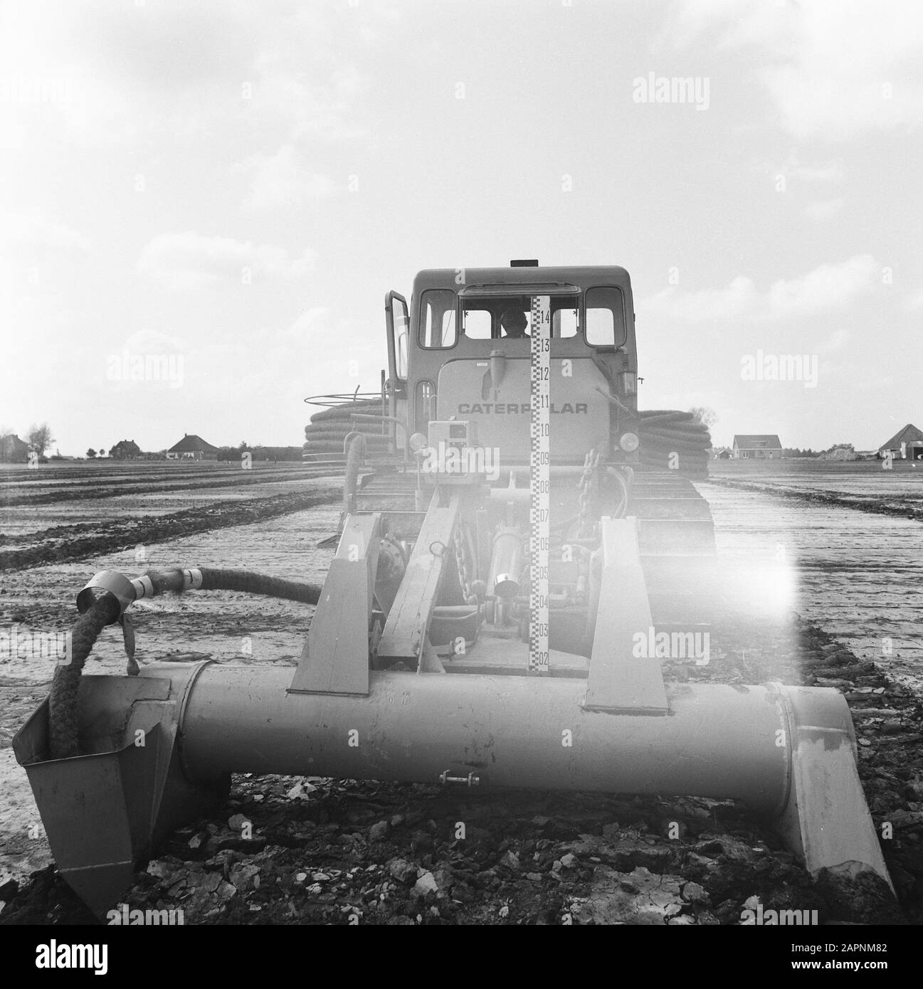 Werk, Maschinen, Land Datum: 14. Juni 1972 Standort: Alkmaar, Noord-Holland Schlüsselwörter: Boden, Maschinen, Name der Arbeitseinrichtung: Willnerploeg Stockfoto