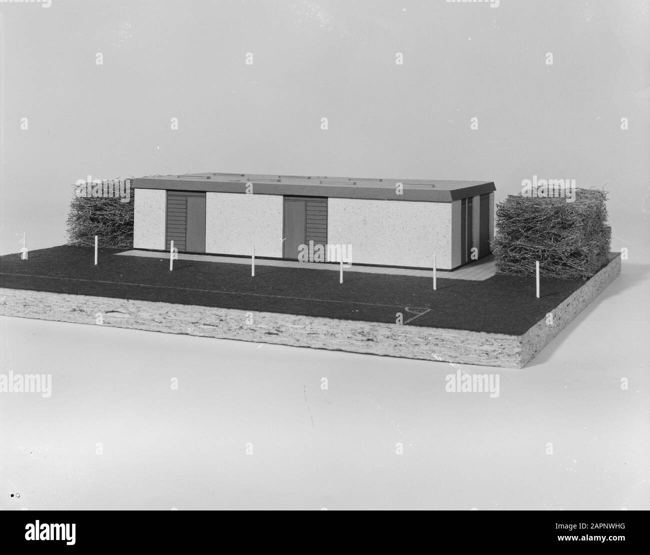 Modell eines sich verändernden Gebäudes des Architekten K.C. de Boer Datum: 1970 Schlüsselwörter: Gebäude, Modelle, Entwürfe ändern Stockfoto