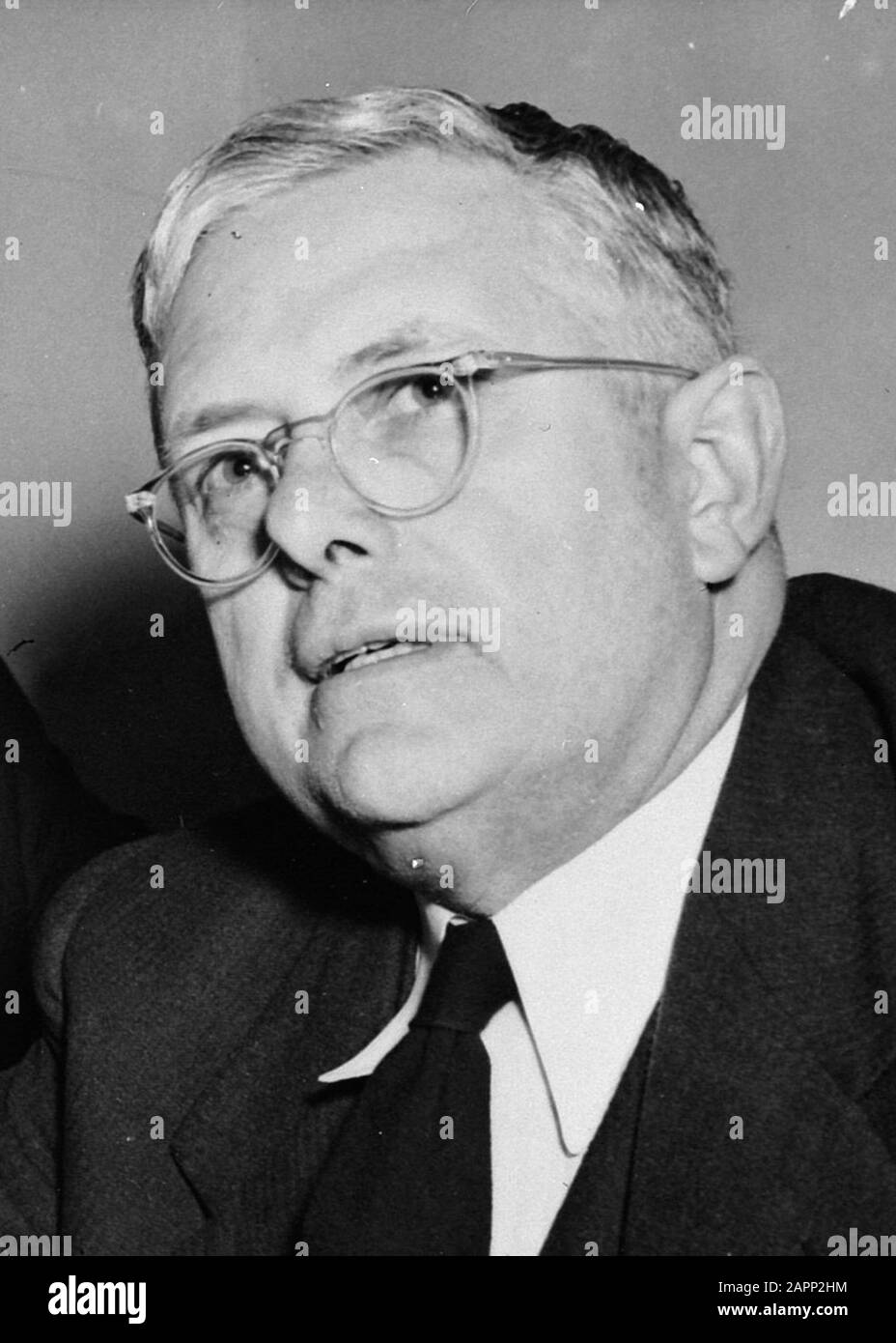 Trygve Lie en Eatt on Berlin Ausgabe Datum: 17. November 1948 Personenname: Trygve Lie Stockfoto