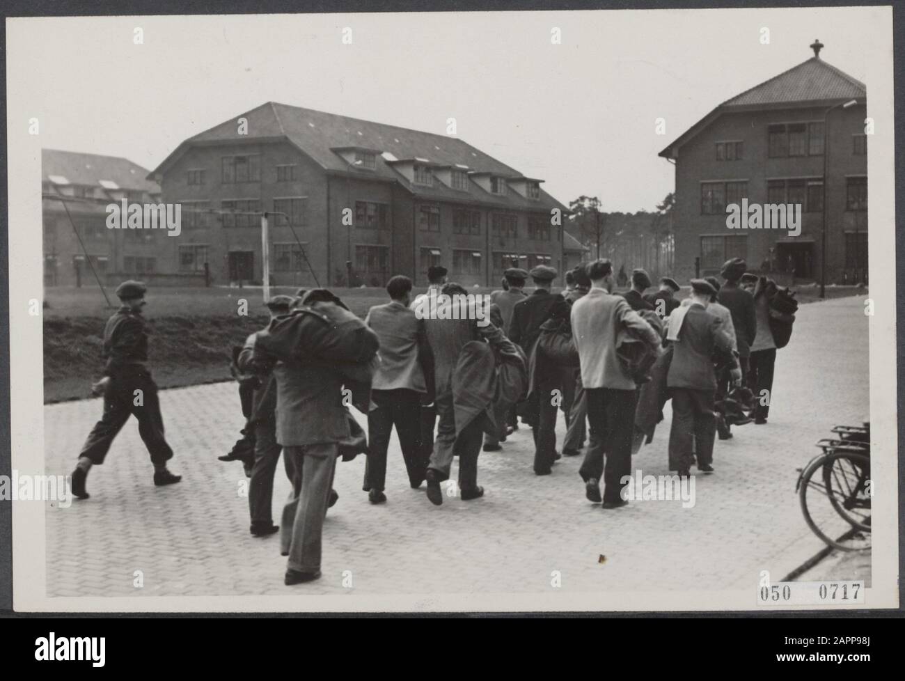 Ersterhöhungsdatum: 3. April 1951 Ort: Harderwijk Schlagwörter: Baracken Personenname: Georg Willem Frederik Barracks Stockfoto