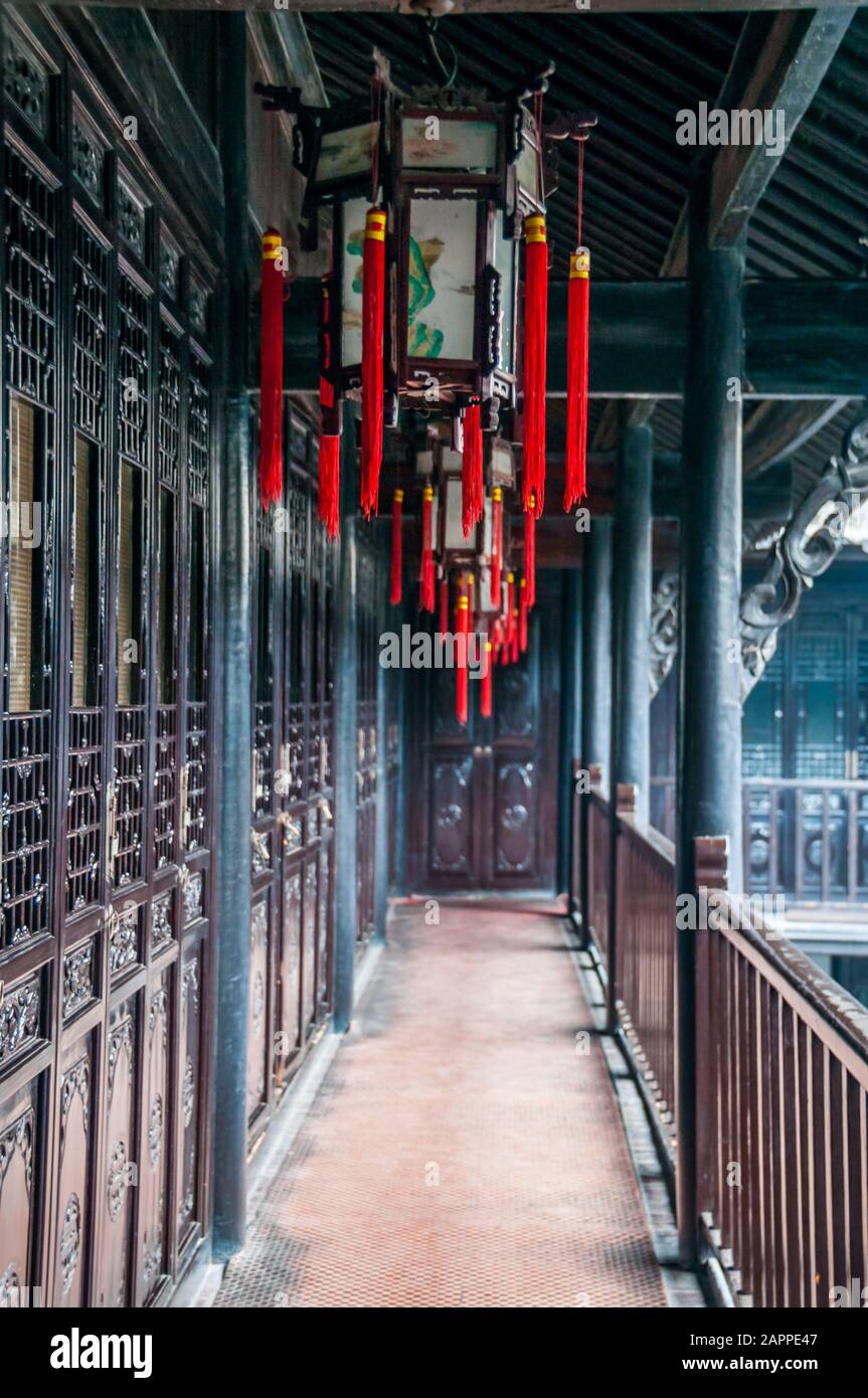 Wichtig Qing Dynastie Regierung offizielle Li Hongzhangs ehemaligen Wohnhaus in der Stadt Hefei, Provinz Anhui, China Stockfoto
