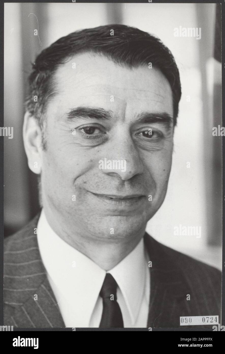 Ton Bericht präsentiert Datum: 1. März 1968 Ort: Amsterdam, Noord-Holland Schlagwörter: Porträts Personenname: Agostini j m Stockfoto