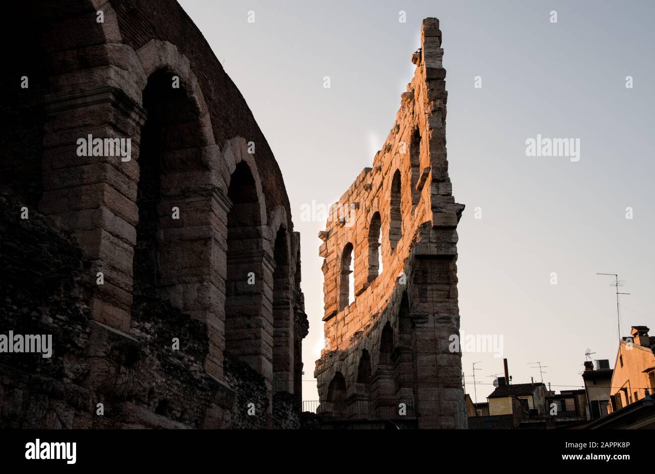 Arena di Verona Detail Stockfoto