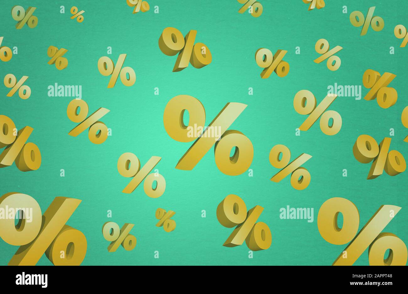 Rabatt Verkauf Prozent 3d-Illustration funkeln Hintergrund Stockfoto